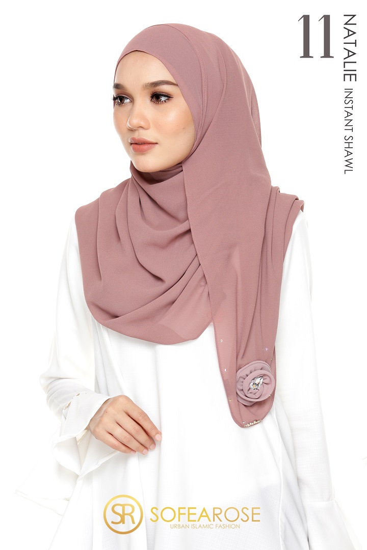 NATALIE INSTANT SHAWL 11 - CHINESE VIOLET